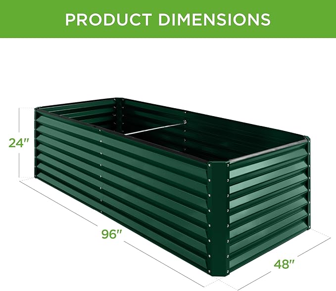 Best Choice Products 8x4x2ft Outdoor Metal Raised Garden Bed, Deep Root Planter - Image 8