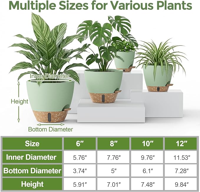 Plant Pots, Modern Planters for Indoor Outdoor Plants, Room & Office Décor - Image 4