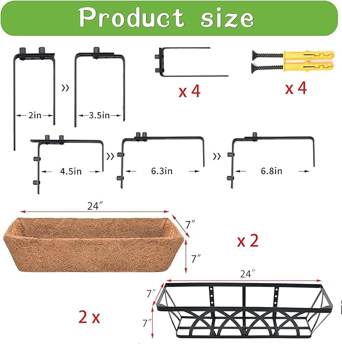 Window Deck Railing Planters Boxes - Image 7
