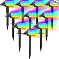 Solar Spot Lights Outdoor Color Changing, Christmas IP65 Waterproof Landscape by Flaow