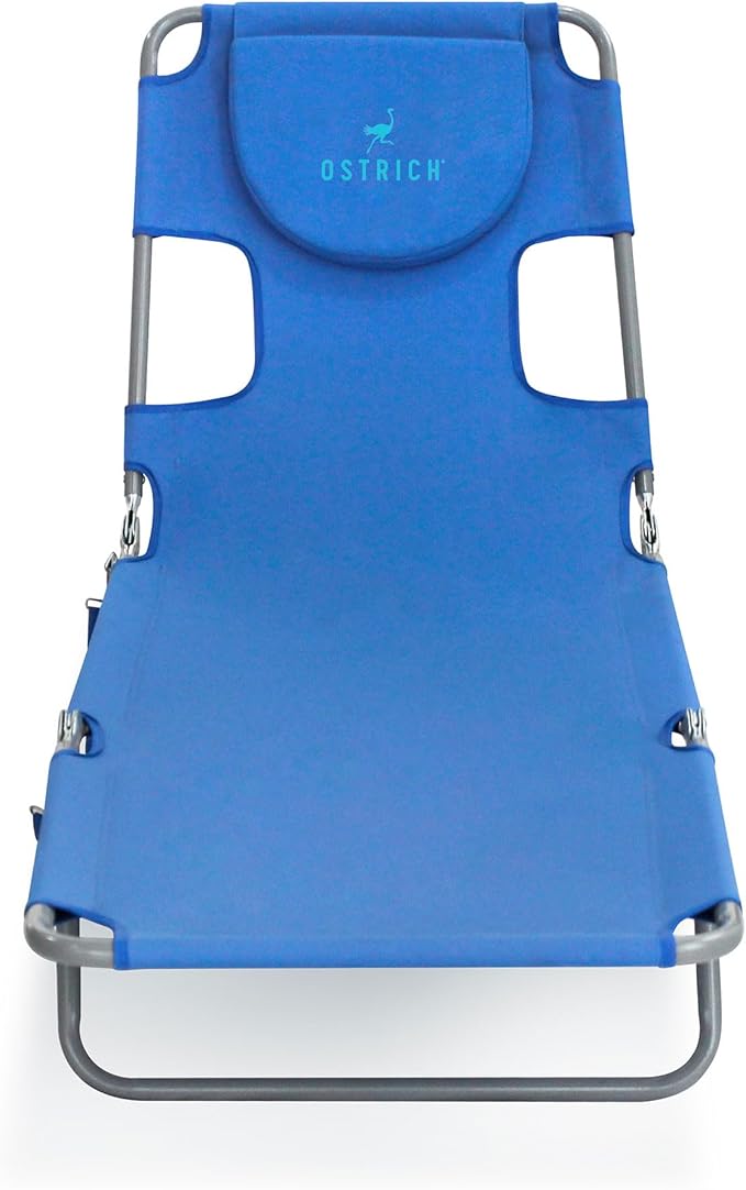 Ostrich Beach Lounge Chair, Folding & Reclining Outdoor Chaise Lounger - Image 8