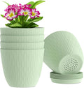6 inch Plant Pots, 5 Pack Flower Pots by WSMKSZ