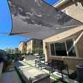 SUNLAX Sun Shade Sail SS-136 20' x 20' x 28.3' Dark Grey Right Triangle Canopy by SUNLAX