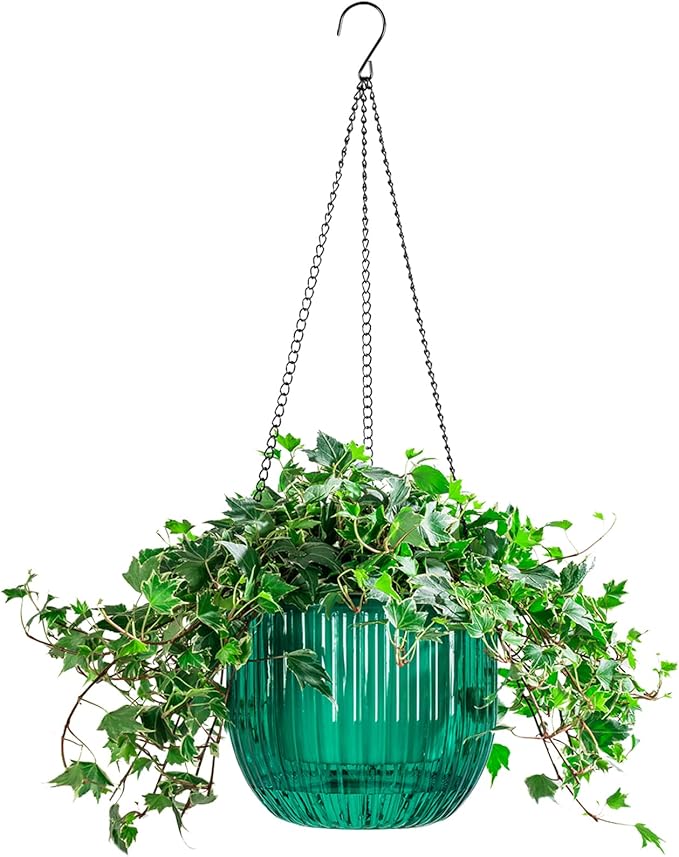 Melphoe 1 Pack Self Watering Hanging Planters Indoor Flower Pots, 8.3 Inch by Melphoe