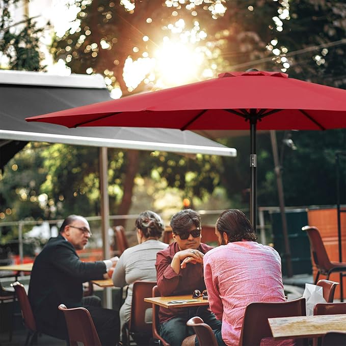 Simple Deluxe 9' Patio Umbrella Outdoor Table Market Yard Umbrella - Image 6
