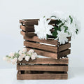 Efavormart Set of 3 Brown Rustic Wooden Nesting Crates by efavormart