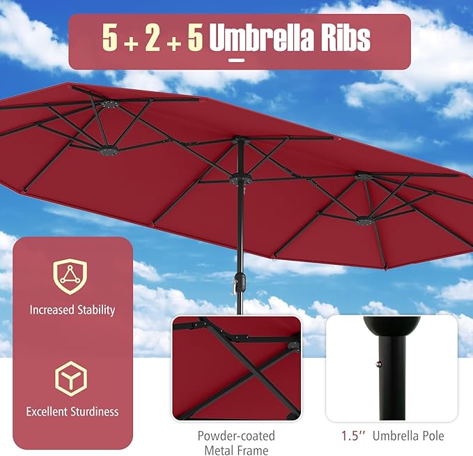 Tangkula 9 Piece Rattan Outdoor Dining Set - Image 8
