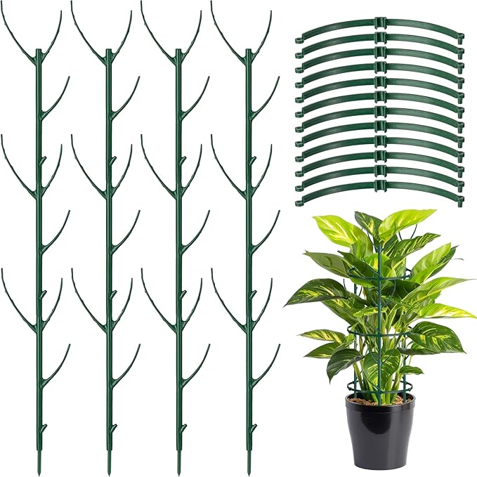 12 Pack Plant Support Stake Half Round Plant Support by BUYNOW