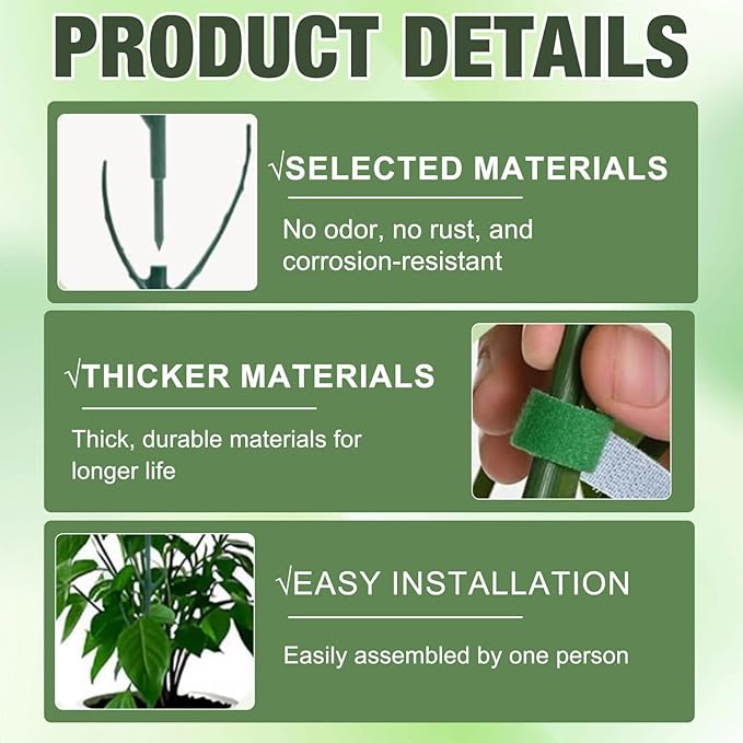 10pcs Stackable Monstera Plant Support Stakes - Image 6