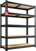 REIBII 2400LBS Storage Shelves 5 Tier Garage Shelving Heavy Duty Adjustable by REIBII