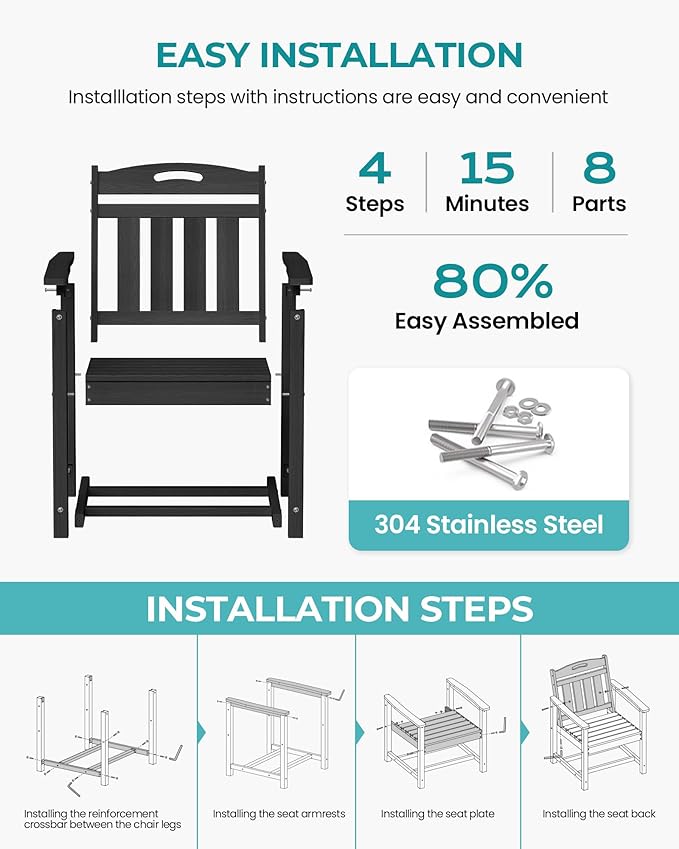 Outdoor Patio Dining Chair - Image 9