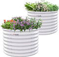 A ANLEOLIFE 2-Pack 3ft x 24” Tall Galvanized Raised Garden Beds Outdoor by AAnleolife