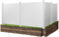 VEVOR Outdoor Privacy Screens, Pool Equipment Enclosure, Horizontal Vinyl by VEVOR