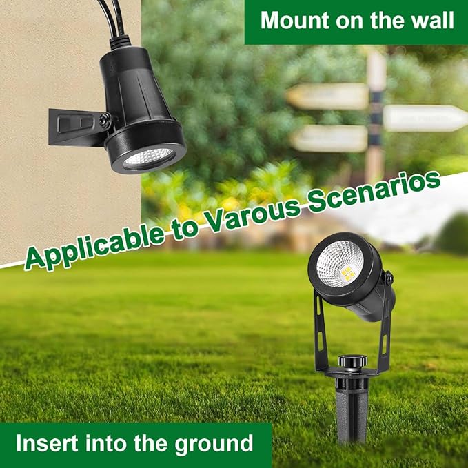 Low Voltage Landscape Lighting, 8 Pack Outdoor Spot Lights - Image 6