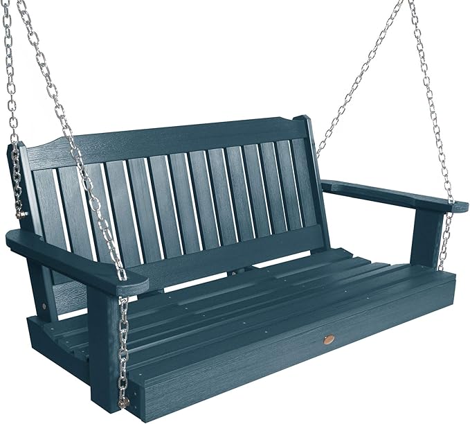highwood AD-PORL2-NBE Lehigh Porch Swing, 4 Feet, Nantucket Blue by highwood