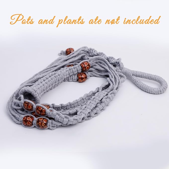35 Inch Macrame Plant Hanger, Large - Image 9