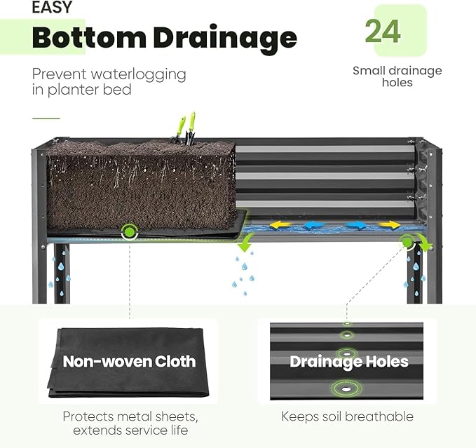 KING BIRD Raised Garden Bed - Image 4