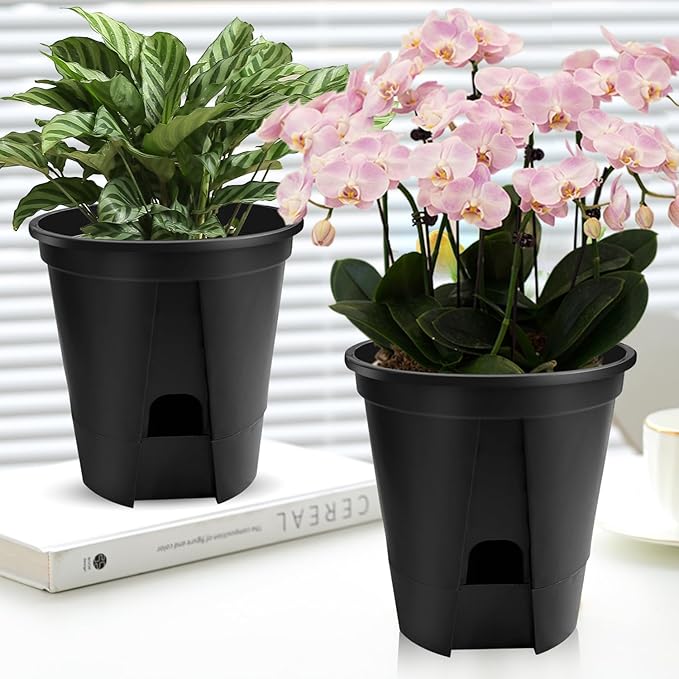 Cdd's Path 5-Pack 6 Inch Naked Root Planter Self Watering Pots Set - Image 6