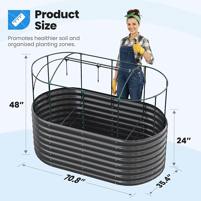 Quictent Galvanized Raised Garden Bed Kit - Image 7