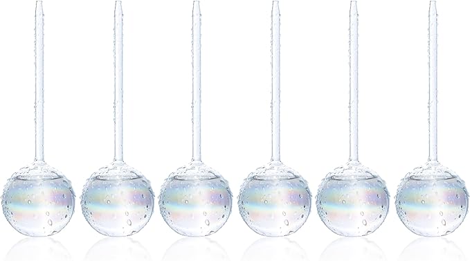 Clear Plant Watering Globes Set of 6 by MissionGallery