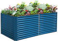 Land Guard 6x3x3ft Rectangular Galvanized Raised Garden Beds, Large-Capacity by LandGuard