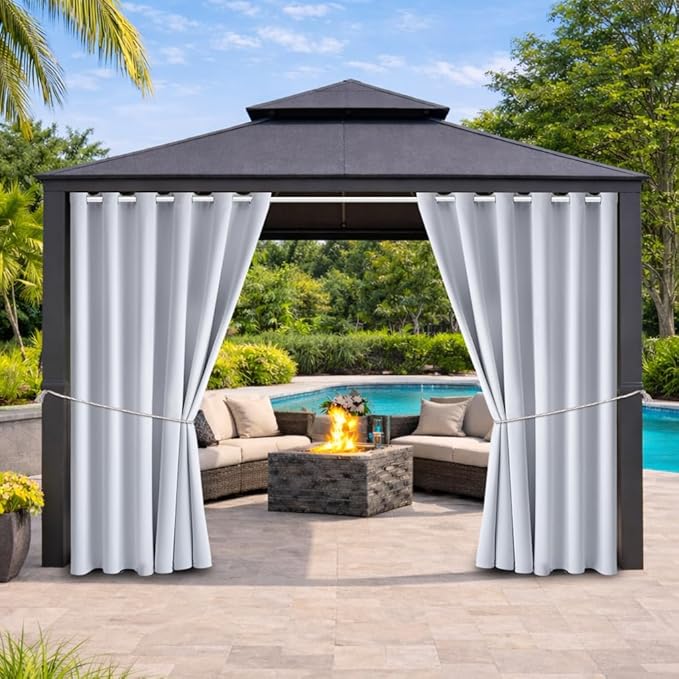 Outdoor Indoor Curtains W84 x L108 by DivaenCamino