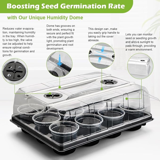 3 Pack 12 Cell Seed Starting Trays - Image 4