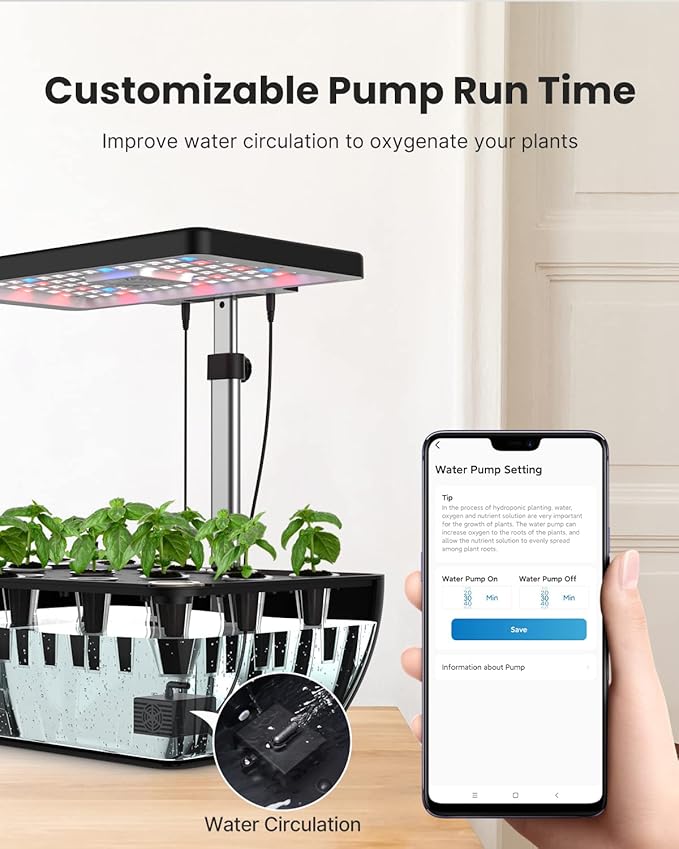 iDOO Hydroponics Growing System Kit 12Pods WiFi, Christmas Gifts - Image 5