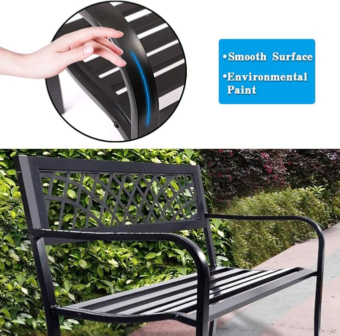 FDW Garden Bench Bench Park Outdoor Bench - Image 5