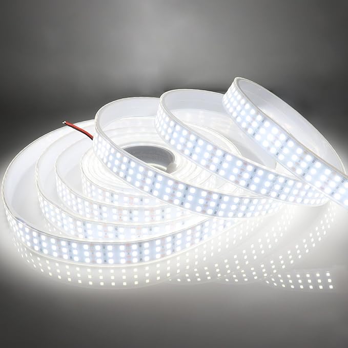 16.4Ft Super Bright Triple Row LED Strip Lights, Daylight White 6000K DC12V - Image 2