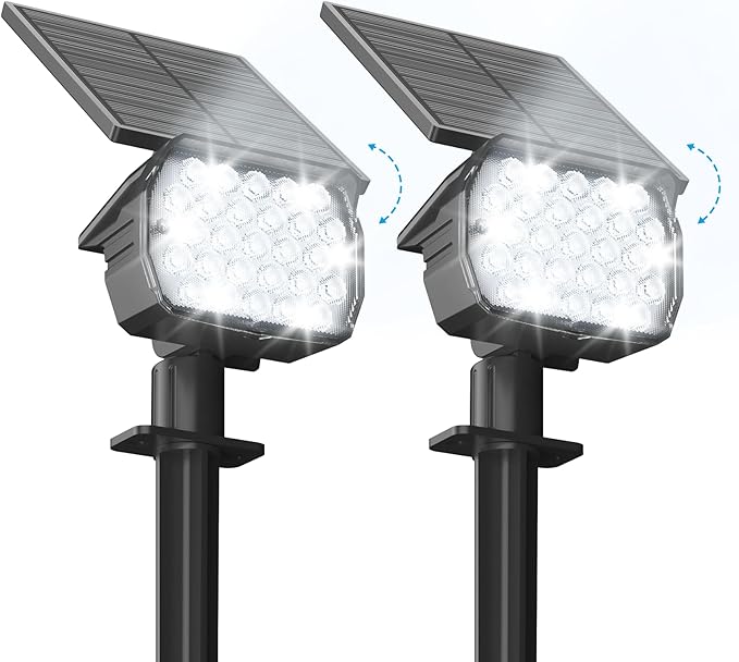 VOLISUN Solar Spotlight Outdoor, IP67 Waterproof Solar Landscape Spot by VOLISUN