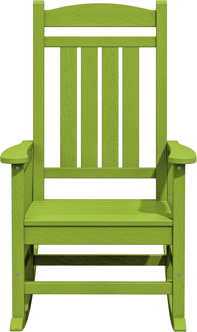 KINGYES HDPE Rocking Chairs Outdoor, Patio Rocking Chairs - Image 10