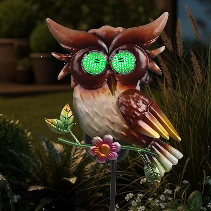 Solar Owl Garden Stakes Decorative - Image 7