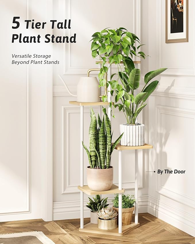 Tall Plant Stand Indoor 5 Tiered Plant Shelf - Image 4