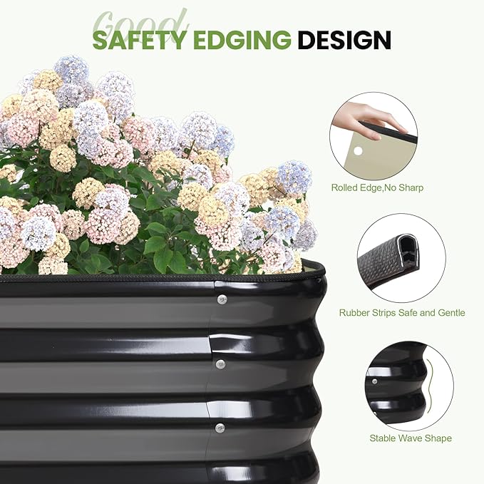 5-in-1 Adjustable Raised Garden Bed Kit | Galvanized Planter Boxes - Image 4