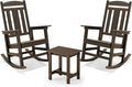 LUE BONA Outdoor Rocking Chairs Set, Poly Porch Rockers by LUEBONA