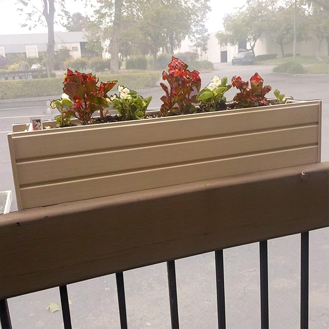 New Age Garden ECOFLEX 36" Window Box Planter, Moisture Resistant Outdoor - Image 2