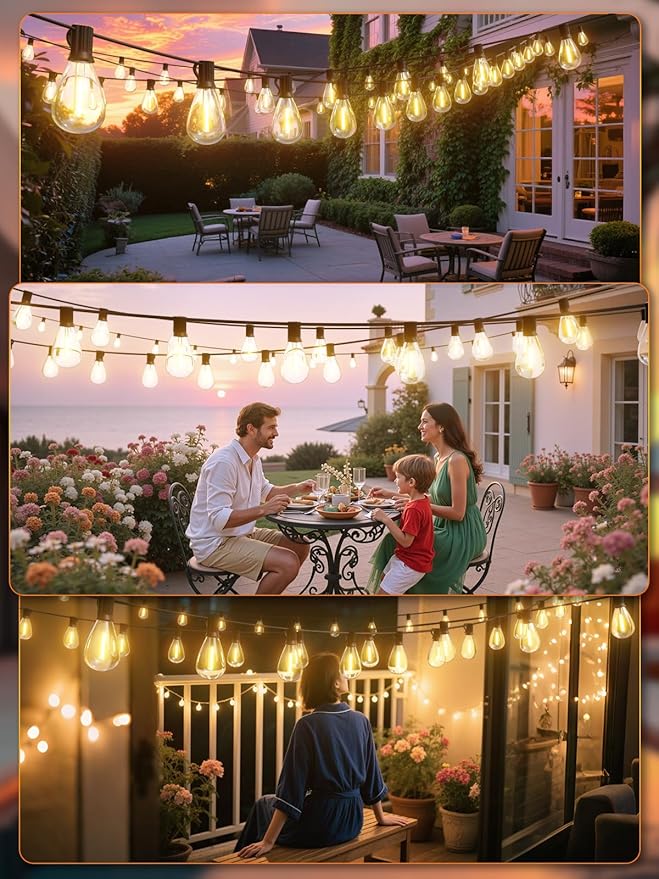 luckystyle 30FT LED Outdoor String Lights - Image 6