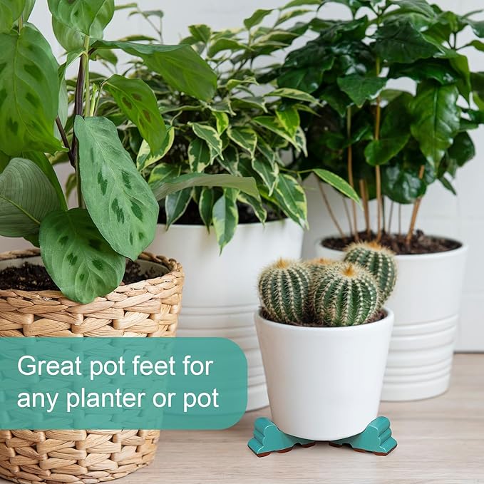 Kigeli 12 Pcs Resin Pot Feet for Outdoor Planters 3 Inch Long 1.5 Inch Tall - Image 5