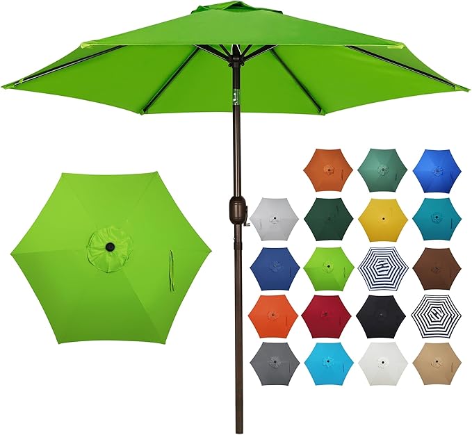 Blissun 7.5 ft Patio Umbrella, Yard Umbrella, Outdoor Market Umbrella by Blissun