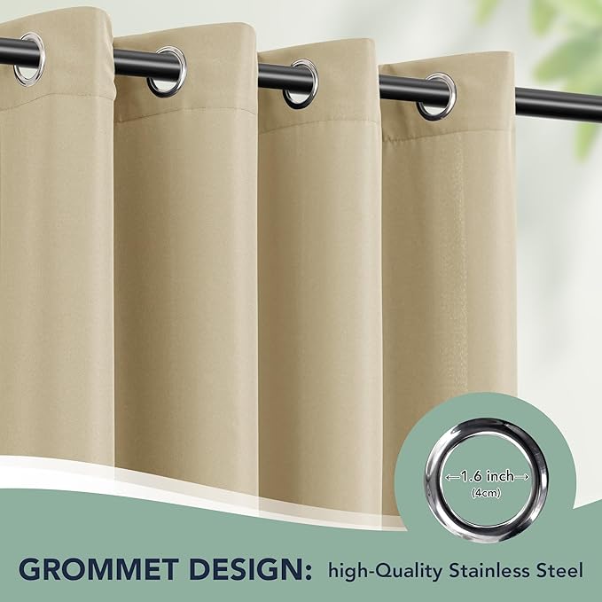 Extra Wide Outdoor Curtains Waterproof - Image 6