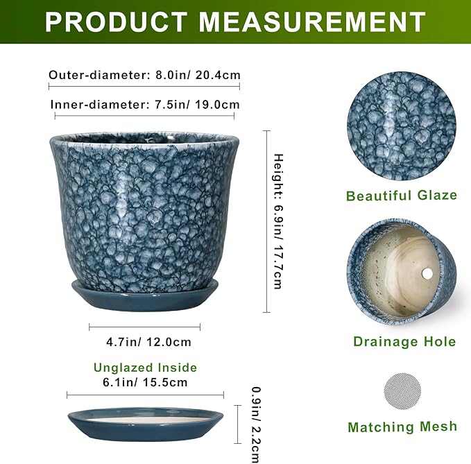 8 Inch Plant Pot - Image 2