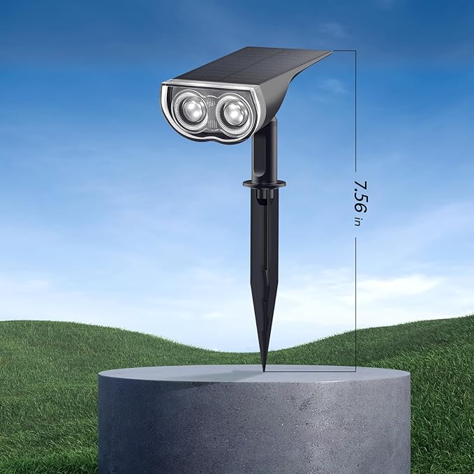 Consciot Solar Spotlights Outdoor, IP67 Waterproof 2-in-1 Solar Spot Lights - Image 9