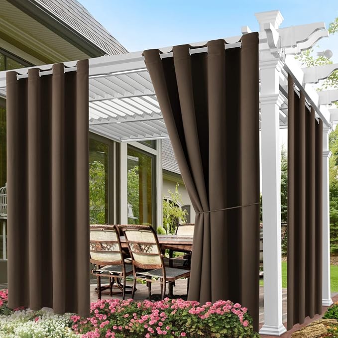 DIVA EN CAMINO DEC Outdoor Patio Curtain Waterproof Darkening Thermal Insulated by DivaenCamino
