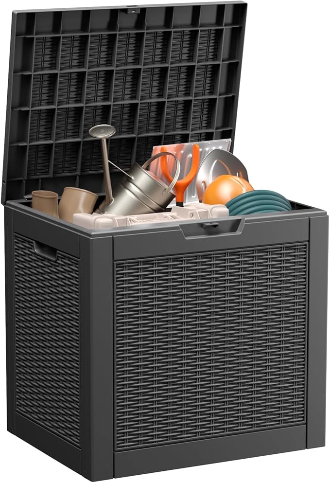 ROJIK 39 Gallon Outdoor Storage Box, Deck Box by ROJIK
