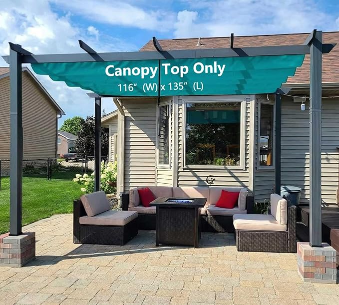 Pergola Shade Cover Replacement Canopy Top Compatible - Image 4