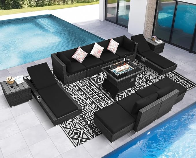 NICESOUL 13 Piece Patio Furniture Set by NICESOUL