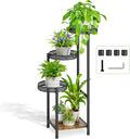 Plant Stand Indoor Outdoor, 4 Tier Metal Flower Pot Shelf Holder Clearance by Oppro