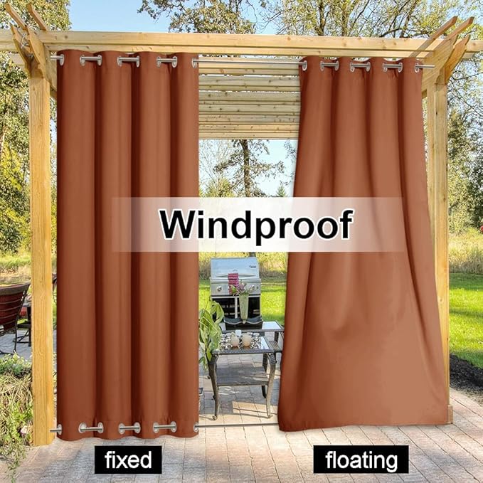NICETOWN Outdoor Curtains Heavy Weight - Image 5