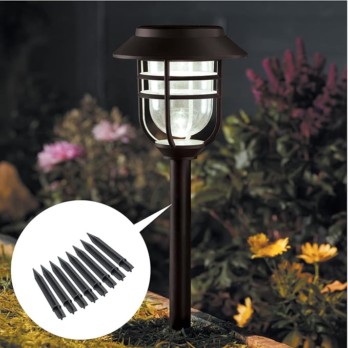 8PCS Torch Stake 8.26 Inch Pathway Light Stake Plastic Path Light Replacement - Image 6